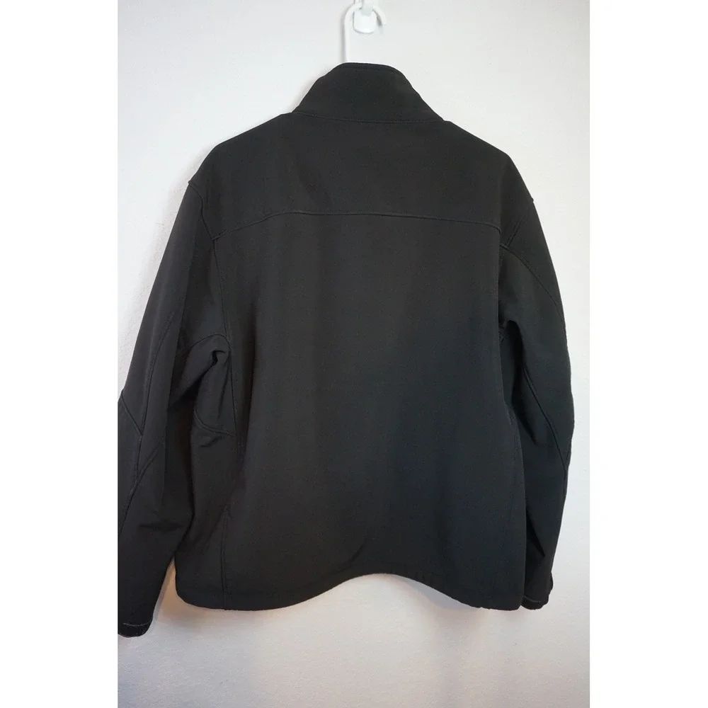 Tumi T-Tech Mens Black Softshell Fleece Lined Full Zip Jacket L